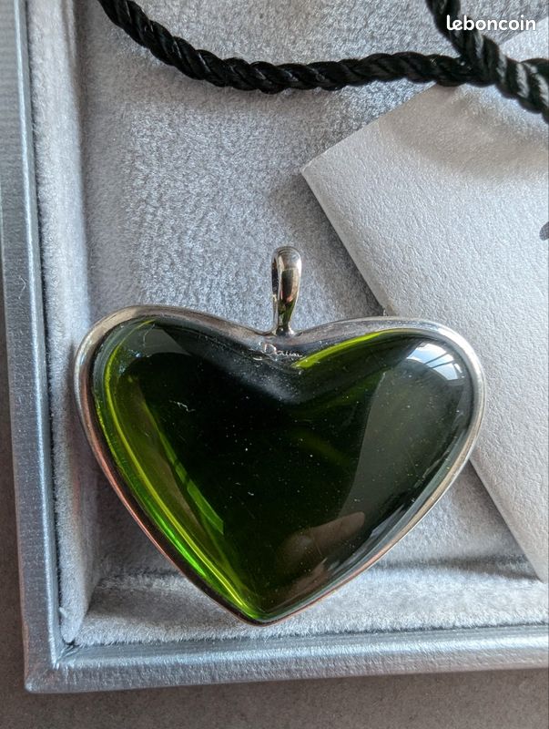 Pendentif Cœur En Argent - Marque DAUM - Symbole Romance - Neuf Avec Son écrin Et étiquettes