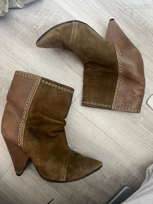 Bottes Isabel Marant Beige En Cuir Pointure 40 - Neuf Sans Boîte