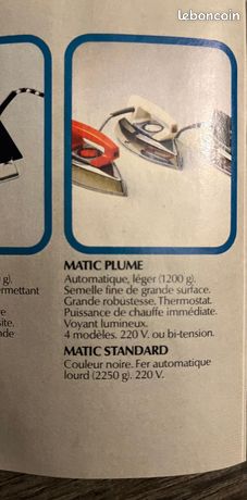 fer a repasser calor matic orange 1970