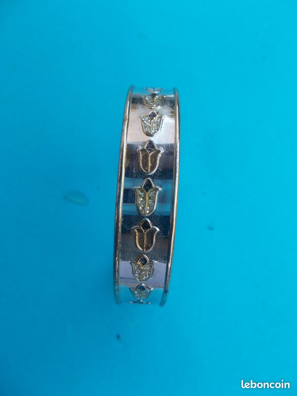 Bracelet Oriental En Argent Avec Poinçons | Très Beau Bijou | Occasion