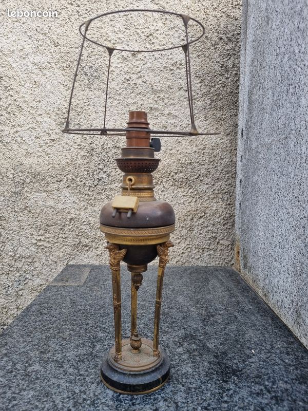Lampe Empire en bronze et laiton 250 (image 1)