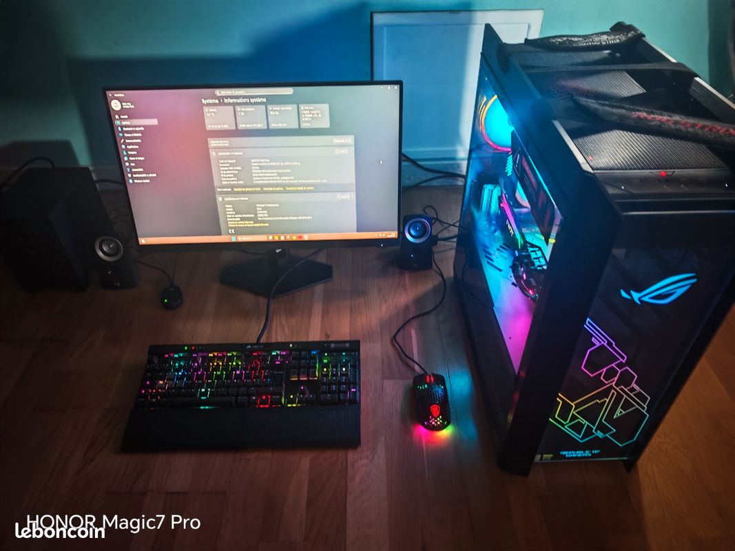 Setup gamer au complet i5 10600k rtx 2080ti 11gb gddr6 32gb ddr4 1to ssd +1to dd 750w corsair ecrand aoc27 p 180hz (image 2)