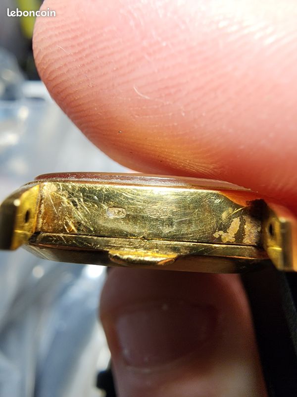 Omega De Ville Quartz vintage or 18k 750 boîtier coussin fonctionnelle (image 16)