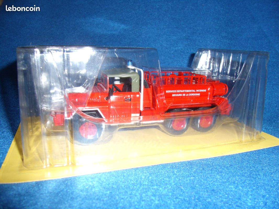 Camion De Pompier MOL 6x6 Citerne Feux De Forêt - White Métal 1/50 Belgique