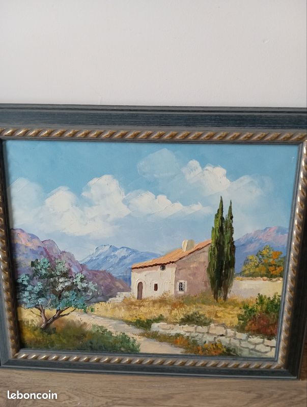 Tableau peinture sur toile signée (image 1)