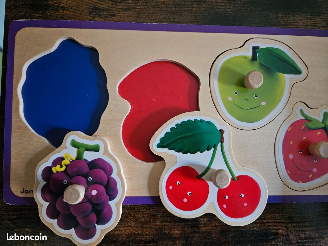 Puzzle en bois fruits (image 4)