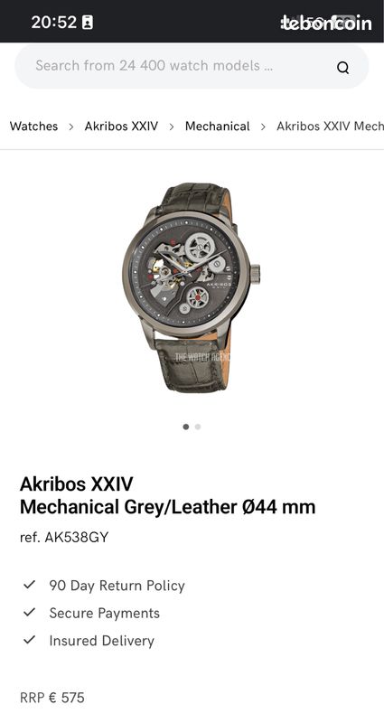 Montre homme Akribos XIV 44 mm (image 2)