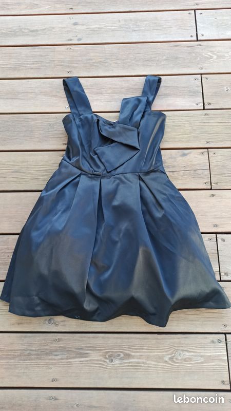 Robe De Soirée Naf-Naf Moutarde Taille 38 - Neuve Avec étiquette, Sans Manches, Genou