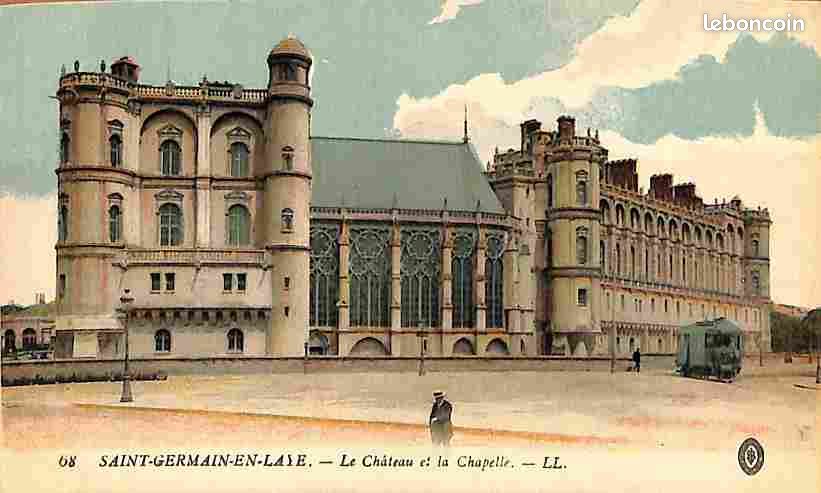 Tirage Citrate Vintage Du Château De Saint-Germain-en-Laye - Circa 1895 - Format 12x17 Cm