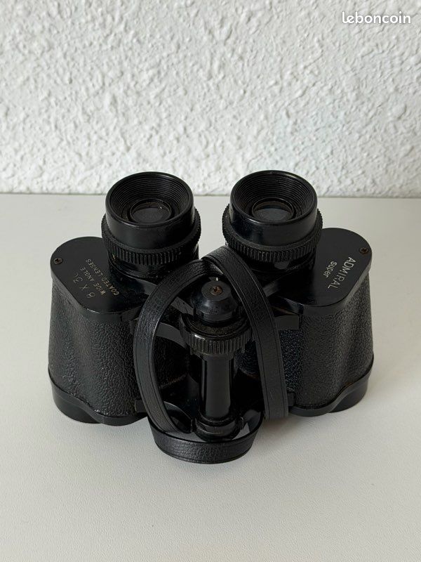 Jumelles vintage ADMIRAL Super 8×30 – Wide Angle – Optiques traitées (image 1)