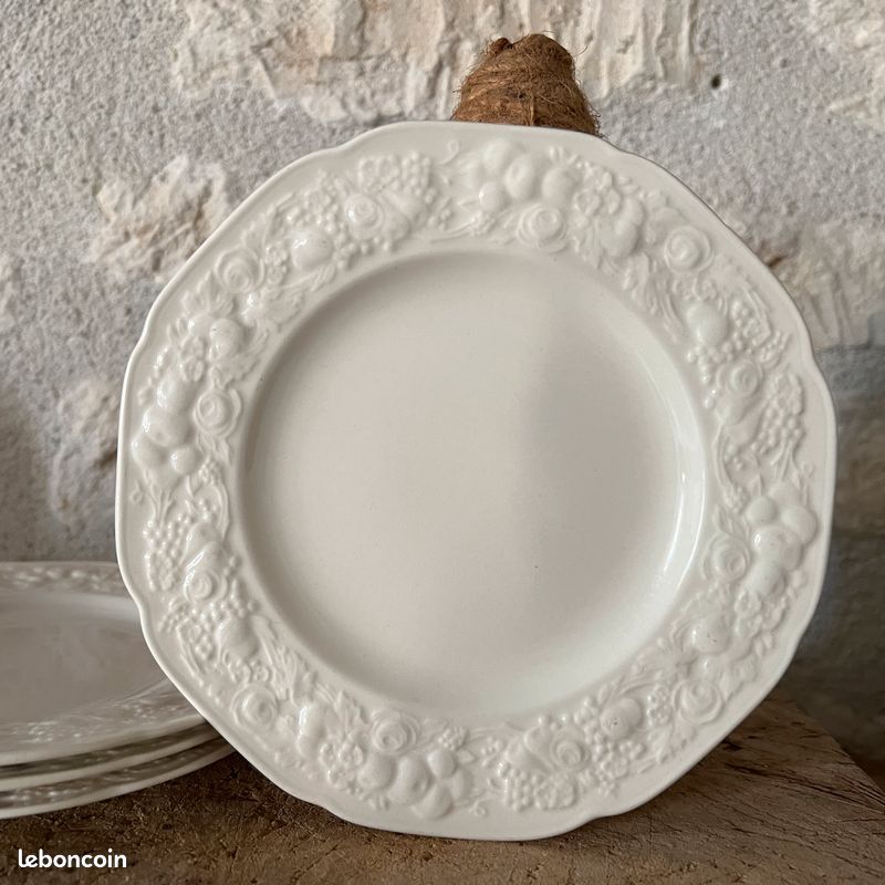 Ensemble de 4 assiettes à dessert anglaises (image 2)