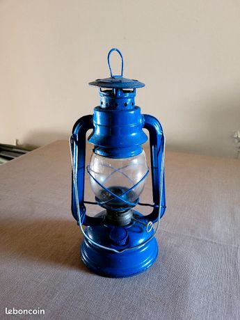 Lampe Tempete FEUERHAND 276 Bleue Cobalt