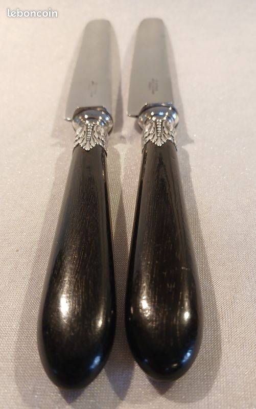 2 couteaux de table viroles argent signés Peter (image 8)