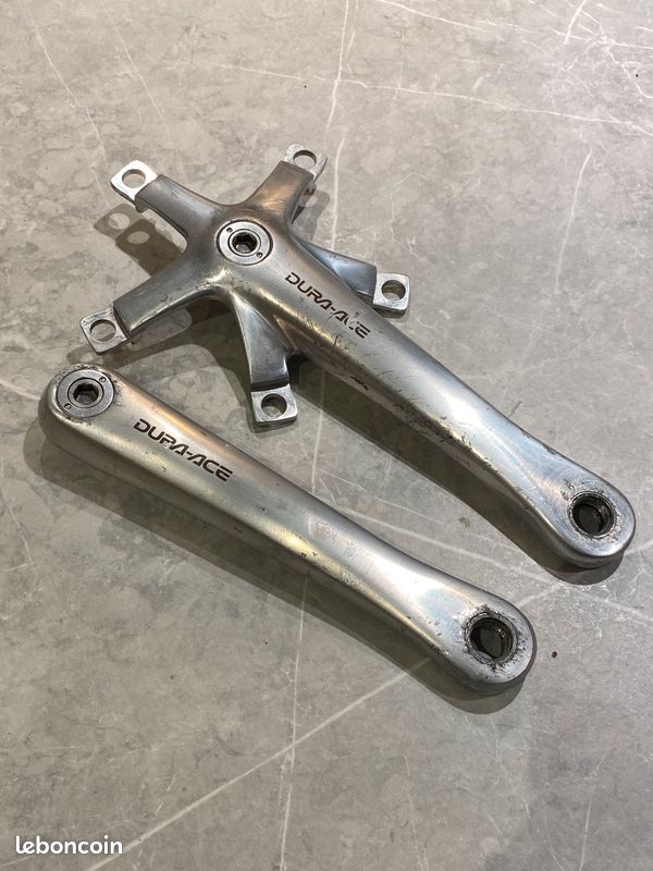 Pédalier Shimano Dura Ace FC-7700 172,5 Mm 53/39 - Occasion Pour Vélo De Route - Fonctionne Parfaitement