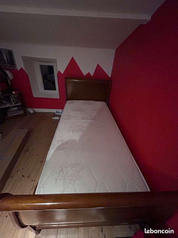 Lit bois 90x190 (image 1)
