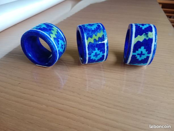 6 Ronds De Serviette Cygne Avec Strass Bleus - Décoration De Table Saint-Valentin, Mariage, Occasions Spéciales