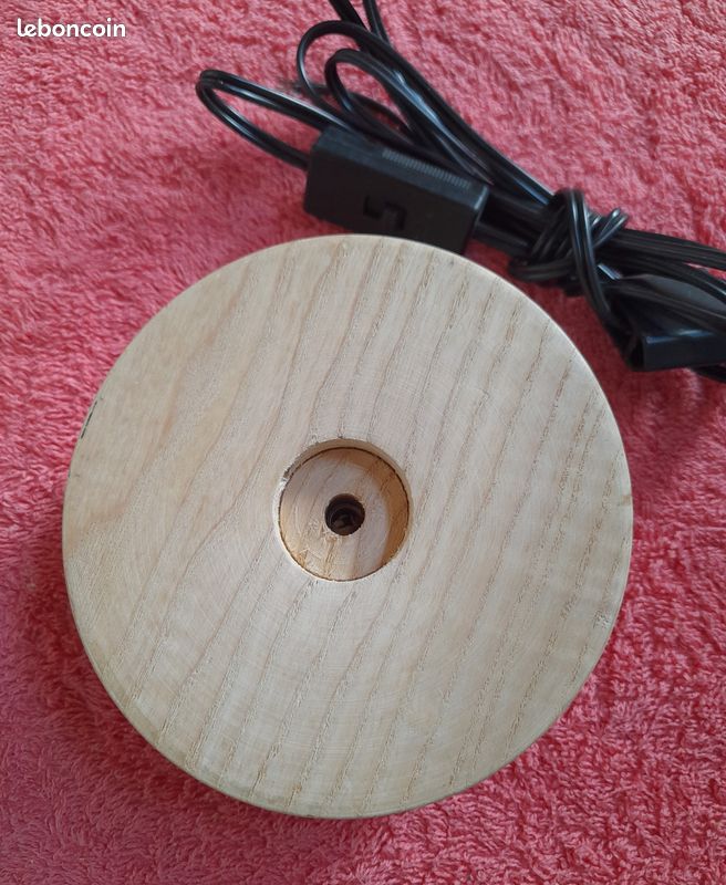 Pied de lampe, bois naturel x 3 (image 5)