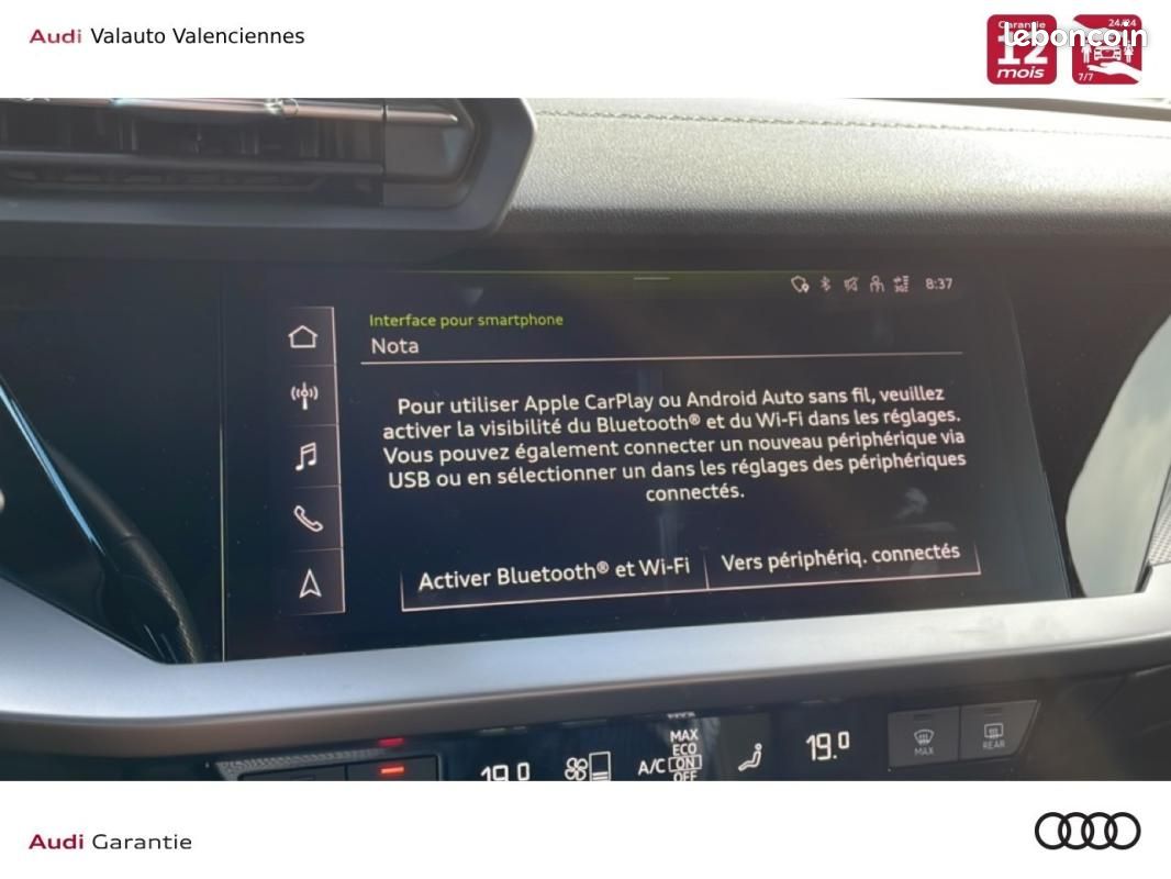 Audi A3 sportback 40 TFSI E 204 S tronic 6 S line (image 20)