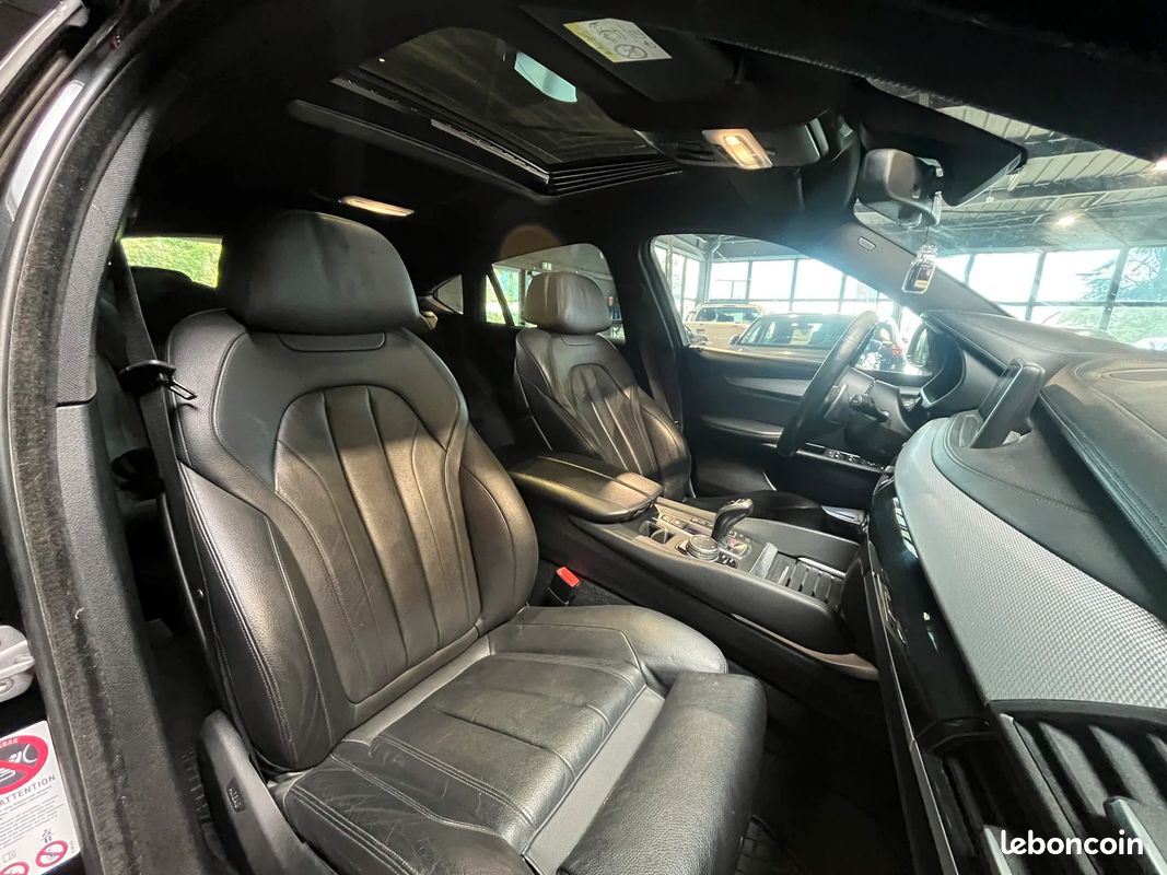 Bmw X6 M50 d - 3.0 381 CH XDRIVE - PACK M / H&K / TOIT OUVRANT / SUIVI COMPLET ... (image 10)