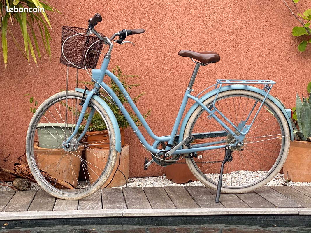 Decathlon Elops 520 Bleu Dynamo Velo Decathlon VELO DE VILLE ELOPS