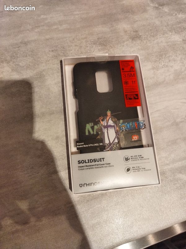 Coque rinhoshield one piece Zoro Xiaomi 9T (image 1)