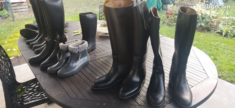 Boots équitation cuir lisse Enfant Bouloc - Le Paturon