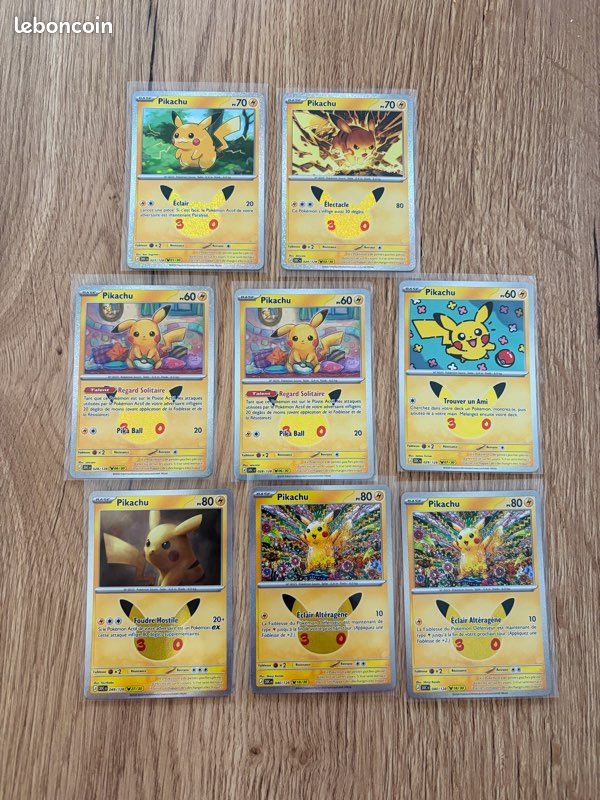 Lot 8 pikachu Pokemon 30 ans (image 1)