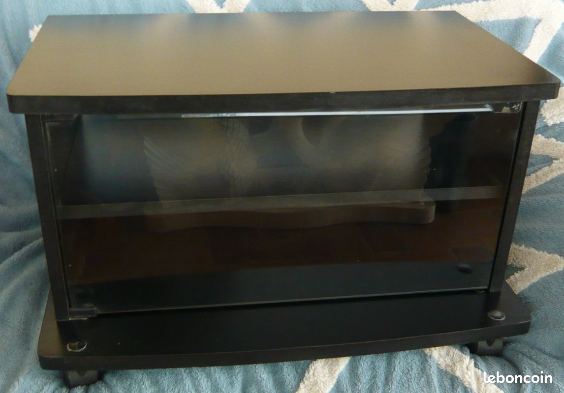 Table basse roulante TV avec 2 étages (image 1)