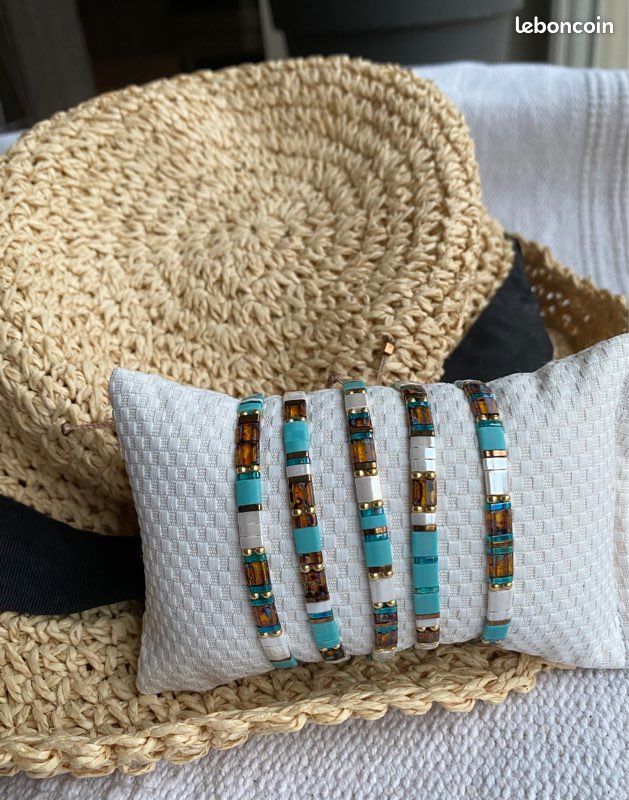 Bracelet fait main, en perles japonaises (image 6)