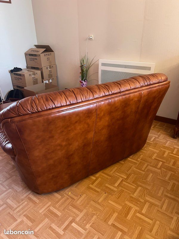 Canapé cuir convertible (image 3)