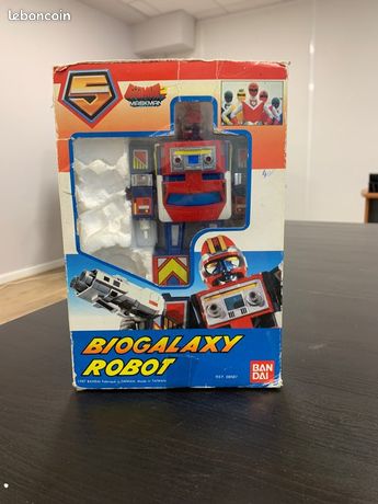 Robot Maskman Bioman 2 Biogalaxy Bandai 1987 - Avec Boîte - Pièces Manquantes (missiles)