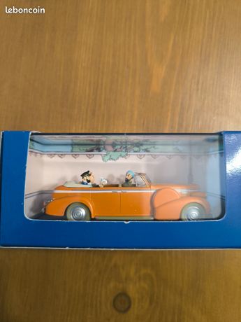 Voiture Miniature Tintin 1/43 - N°15 Cadillac Décapotable - Tintin Au Tibet - Atlas