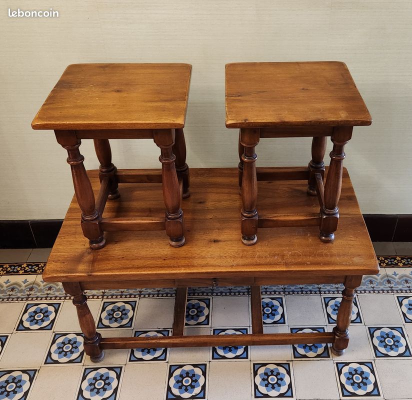 3 Tables basses bois massif (image 2)