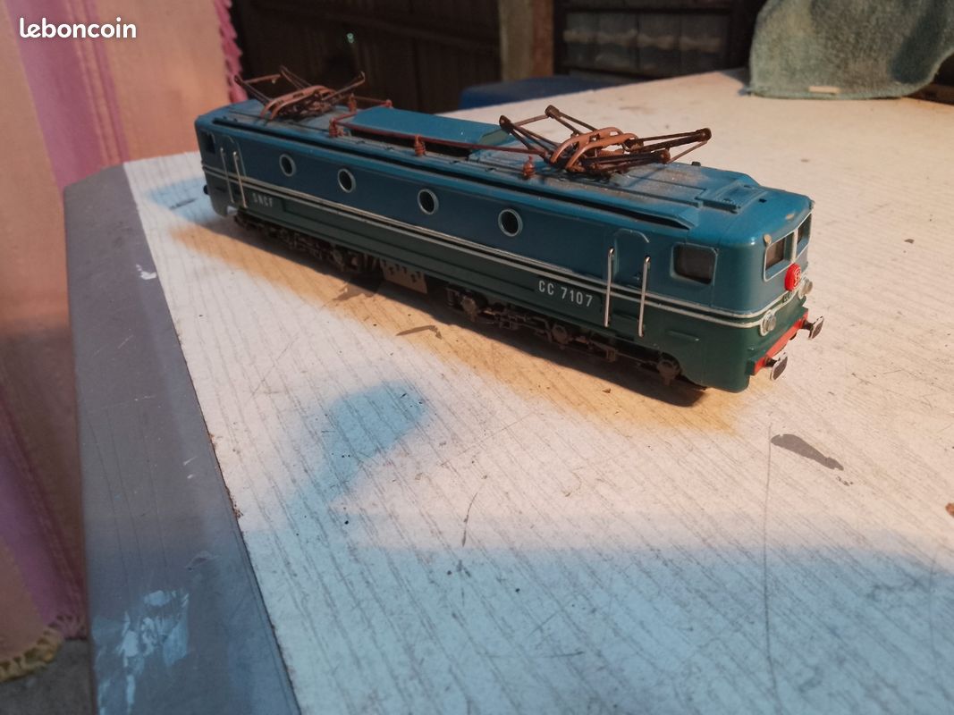 Locomotive Jouef CC 7107 - Échelle HO, Occasion En Très Bon état - Modèle Français