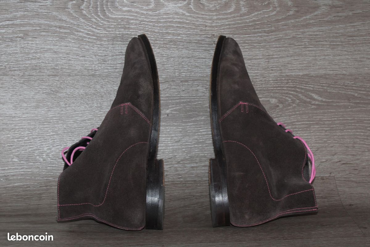 Bottines Chukka Crockett and Jones - Pointure 43,5 Cuir Velours Bon État (image 8)