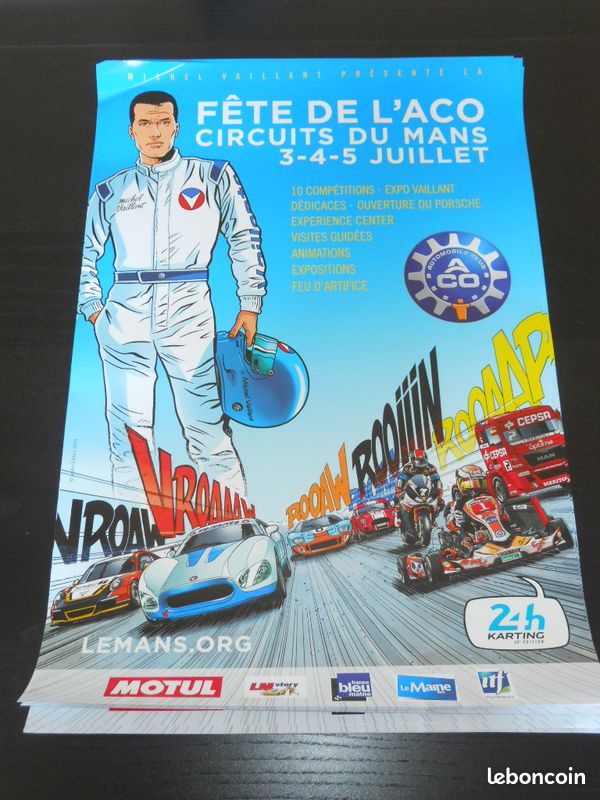 Poster Officiel F te De L ACO 2015 Michel Vaillant Collection poster-officiel-f-te-de-l-aco-2015-michel-vaillant-collection