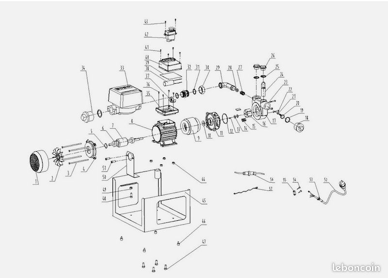 Pompe à Fuel ou Gasoil 230V/600W 40l/min - Neuf – Livraison gratuite en Europe ⭐ ⭐ ⭐ (image 4)