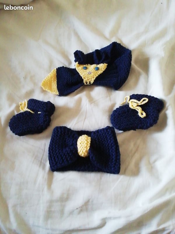 Écharpe bandeau et chaussons (image 1)