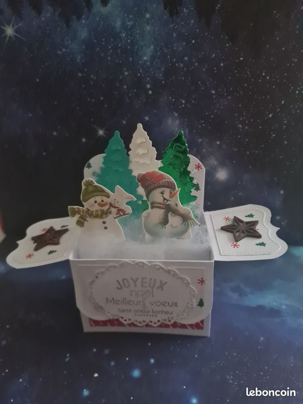 Carte boite pop up Noël (image 1)