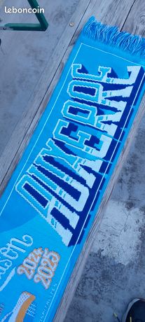 Echarpe de football vintage OM Marseille Manchester 23 02 2011 Taille