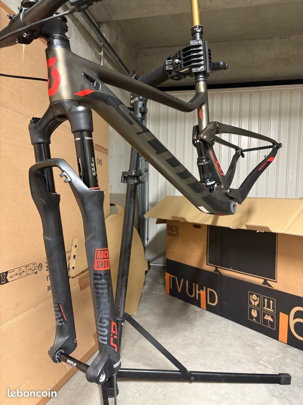 Cadre Et Fourche Scott Team Racing VTT Acier - Taille 17,5 Pouces 26"