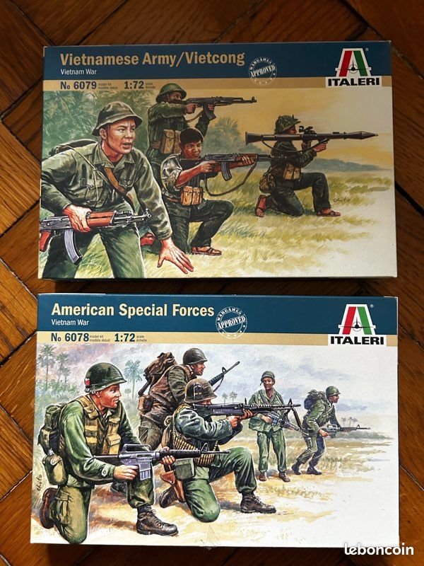 Lot de figurines Italeri 1/72 époque Guerre du Vietnam (image 1)