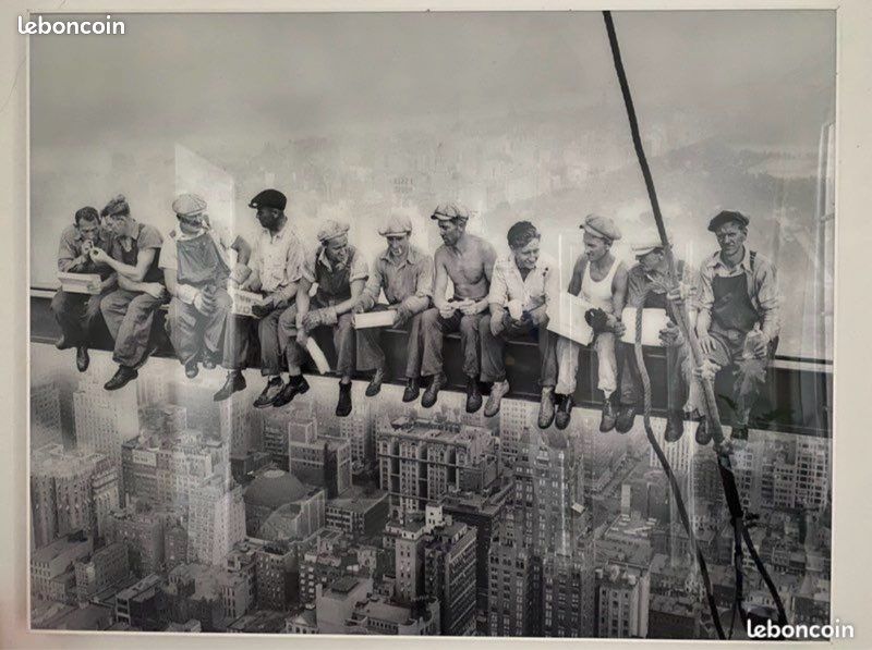 Tableau 90x70 New-York Déjeuner au sommet d'un gratte-ciel (image 4)