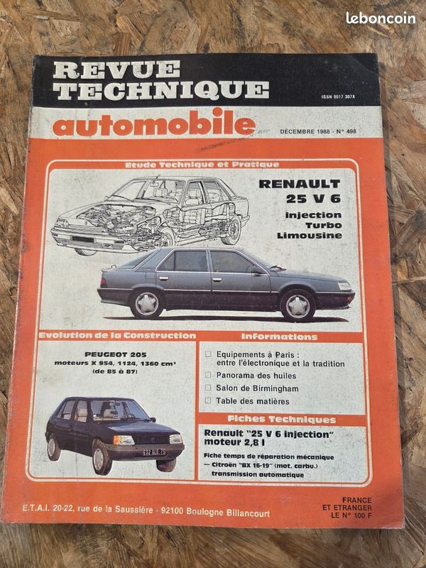 Revue technique automobile n°498 (image 1)
