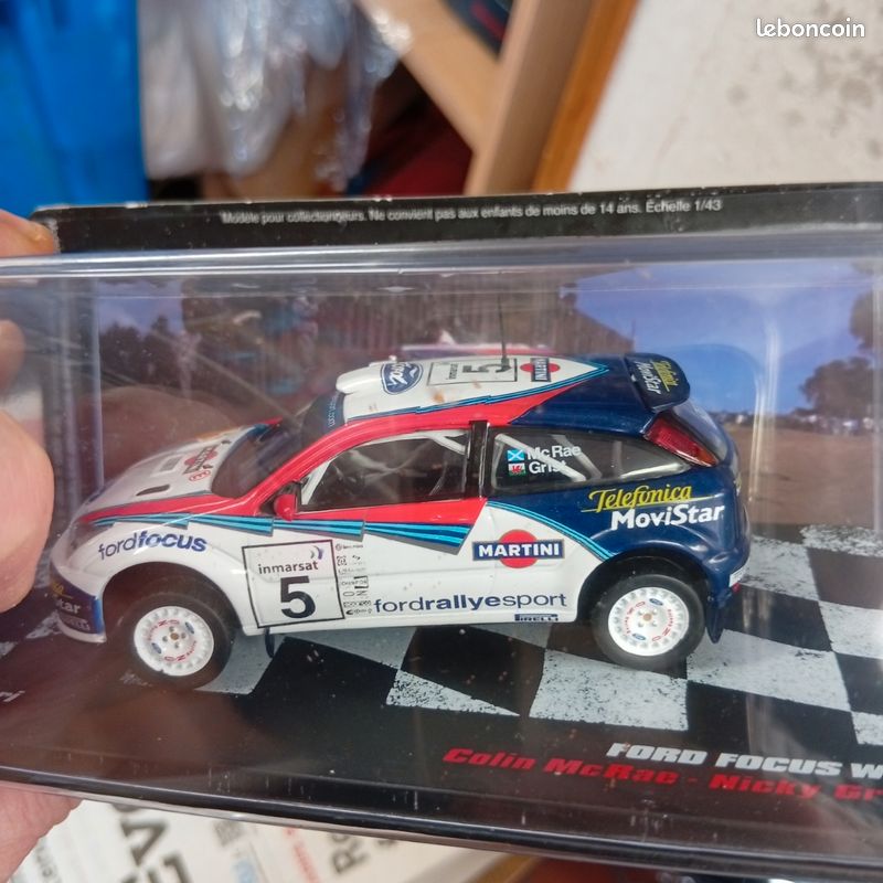Voiture miniature 1/43 Altaya vainqueurs de rallye n 71 ford focus wrc (image 1)