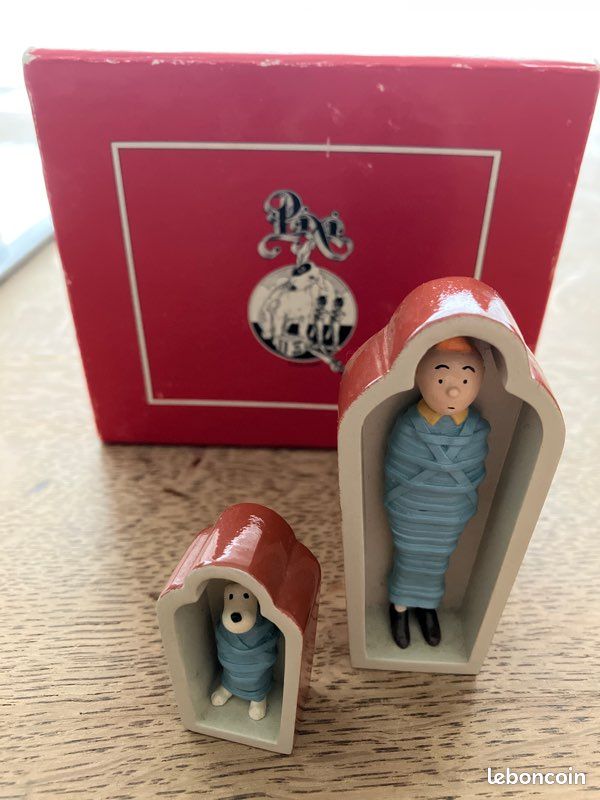 Figurines Pixi Tintin, Série Les Cigares Du Pharaon, N°01/46911, Boîte, Plomb