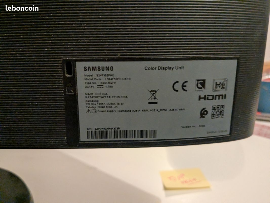 Écran Samsung S24F382FHU (24", Full HD) (image 3)