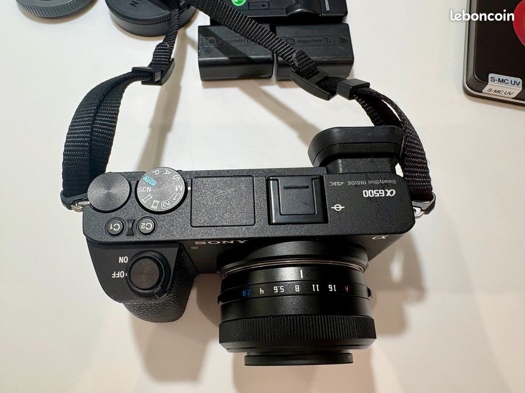 Sony Alpha A6500 4 K Wi-Fi Kit de caméra avec deux Tunisia