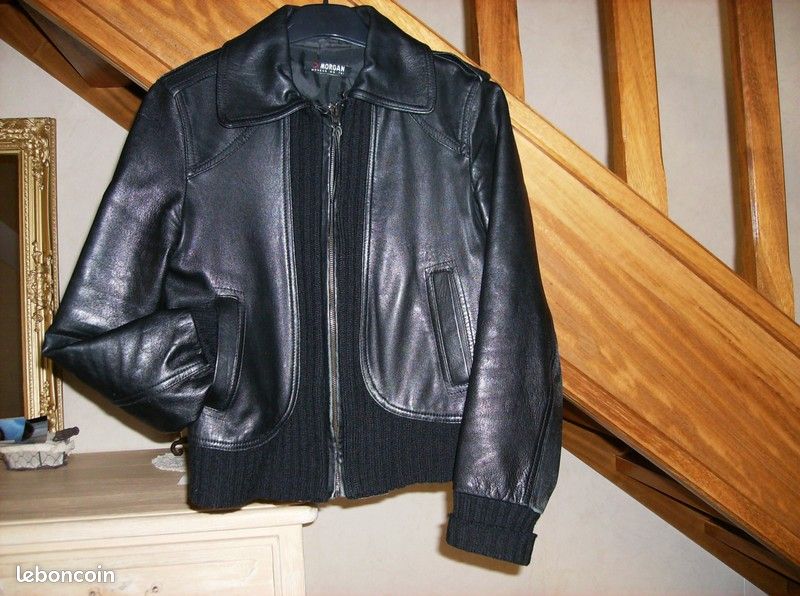 Blouson cuir Morgan (image 1)
