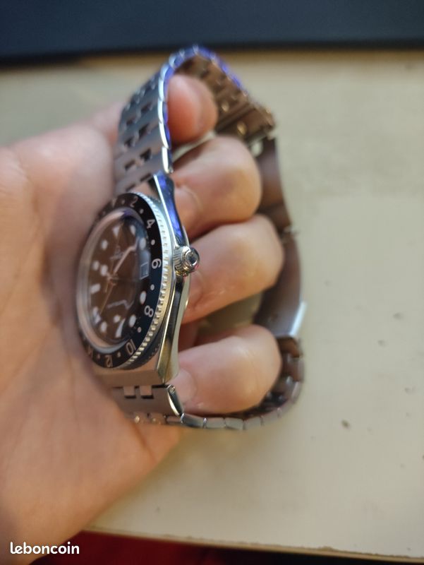 Montre Q Timex GMT 38mm Reissue Batman TW2V38100 Montres Bijoux